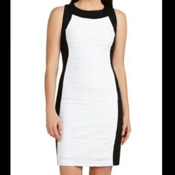 calvin klein plus size white dress